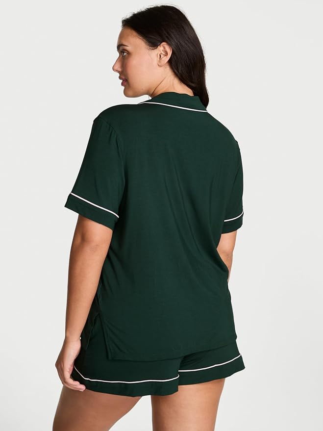 Women's Shorts Pajama Set - Short Sleeve - 2 Piece