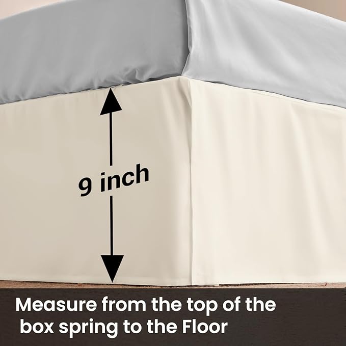 Microfiber Bed Skirt - Queen - 9 in Drop