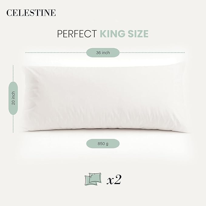 Microfiber Bed Pillow - King - 4 Piece