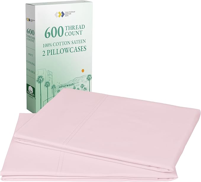 100% Cotton Pillowcase Set - King - 2 Piece