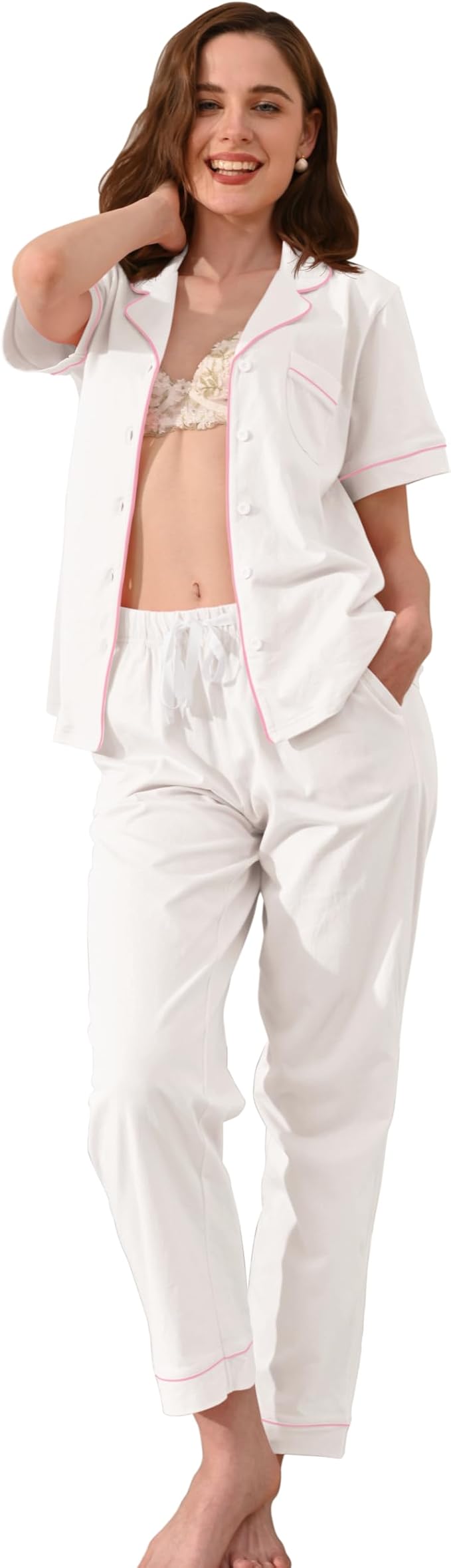 Women's 100% Cotton Pajama Set - 2 Piece