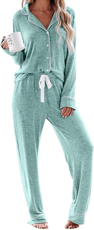 Women's Pajama Set - Long Sleeve - 2 Piece