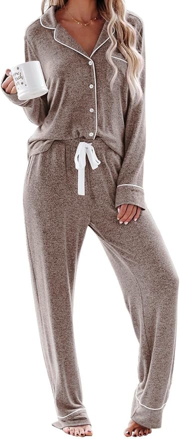 Women's Pajama Set - Long Sleeve - 2 Piece
