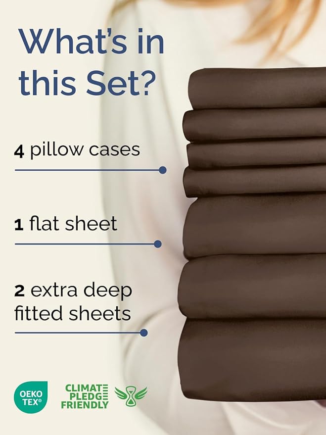 Cooling Bed Sheet Set - Split King - 7 Piece