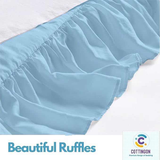 Microfiber Bed Skirt - Queen - 21 in Drop