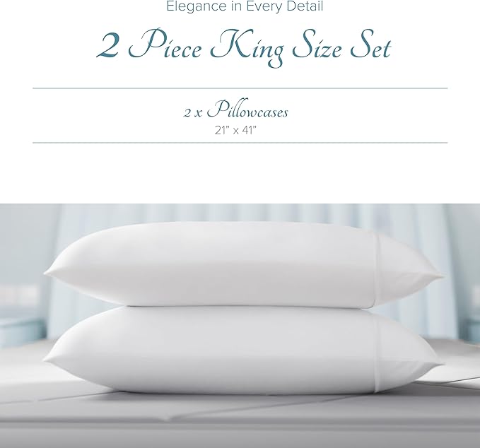 Linen Cooling Pillowcase Set - King - 2 Piece