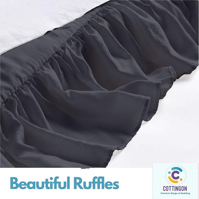 Microfiber Bed Skirt - Twin - 14 in Drop