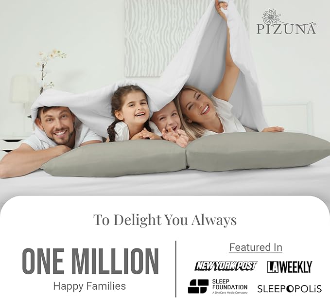 100% Cotton Pillowcase Set - King - 2 Piece