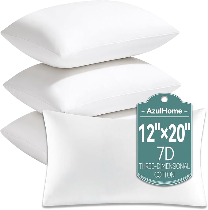 Hypoallergenic Pillow Insert - 12 x 20 in