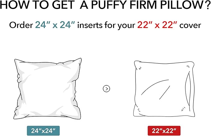 100% Cotton Pillow Insert - 2 Piece