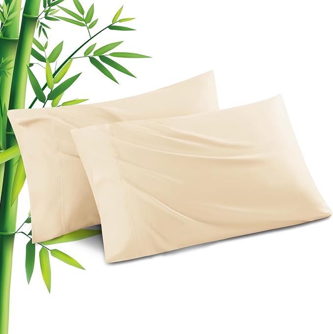 Bamboo Cooling Pillowcase Set - Queen - 2 Pack