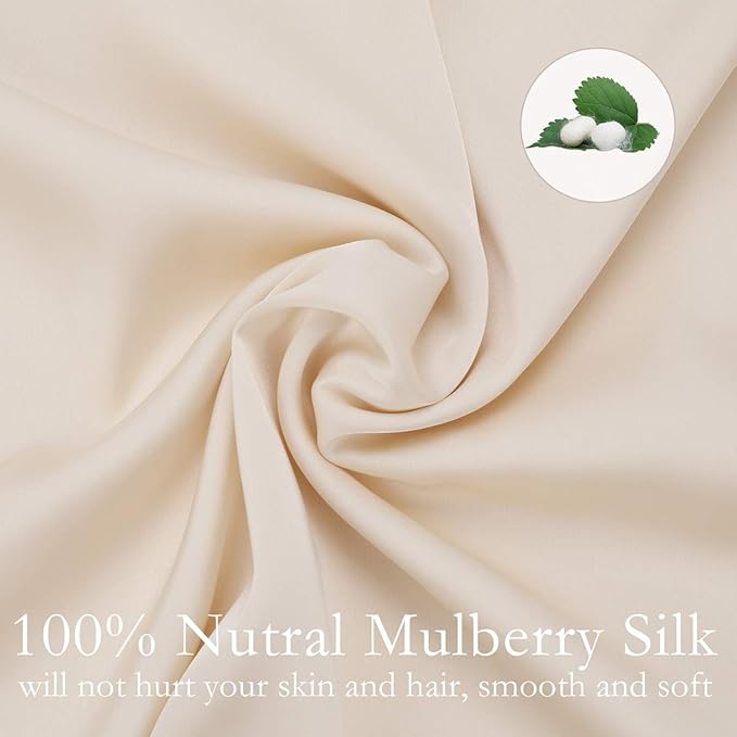 Mulberry Silk Hypoallergenic Pillowcase Set - Queen - 2 Pack