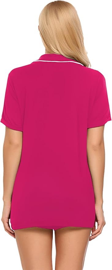 Women's Pajama Set - Short Sleeve - 2 Piece