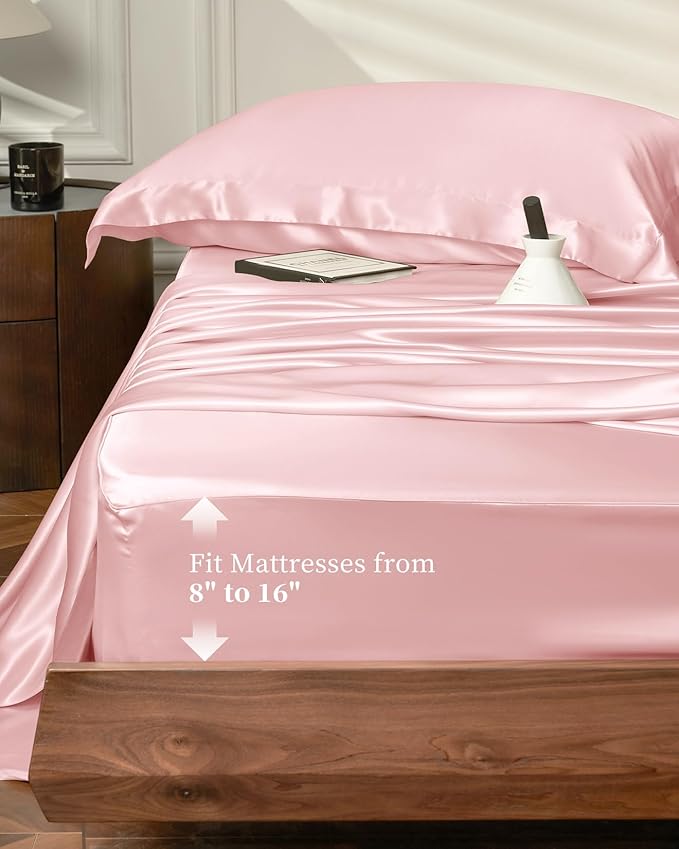 Mulberry Silk Bed Sheet Set - Full - 4 Piece