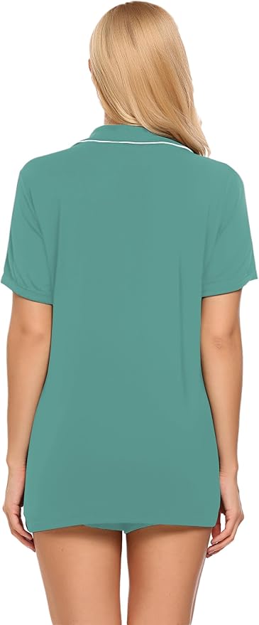 Women's Pajama Set - Short Sleeve - 2 Piece