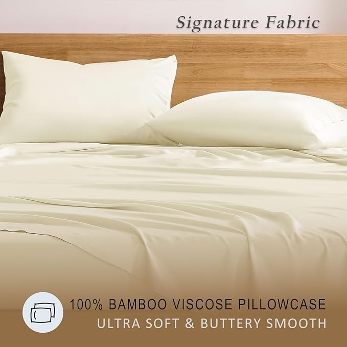 Bamboo Cooling Pillowcase Set - King - 2 Piece