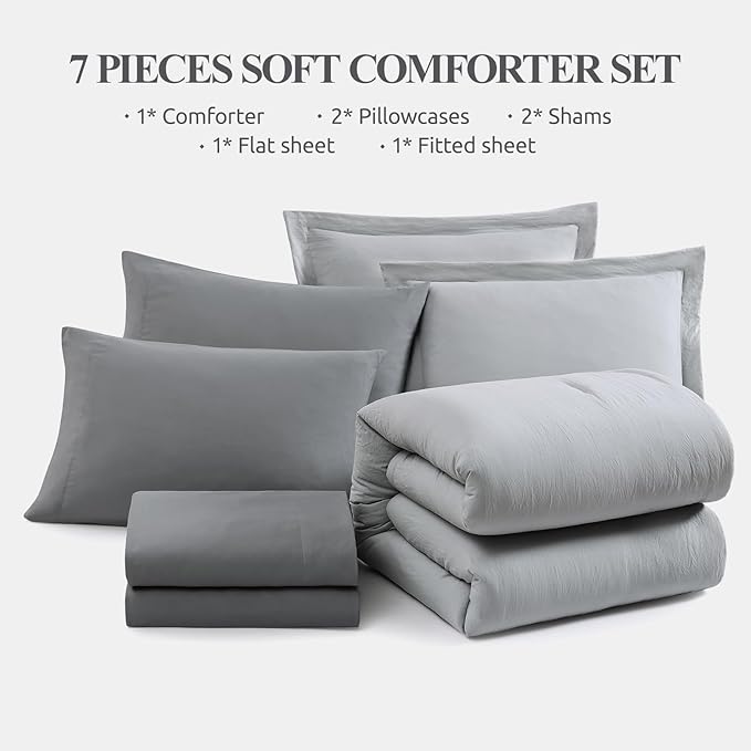 Comforter Set - Queen - 7 Piece