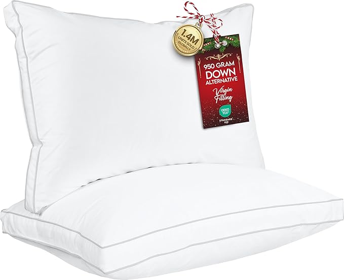 Down Alternative Cooling Bed Pillow - Standard - 2 Piece