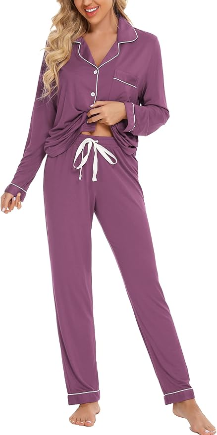 Women's Pajama Set - Long Sleeve - 2 Piece