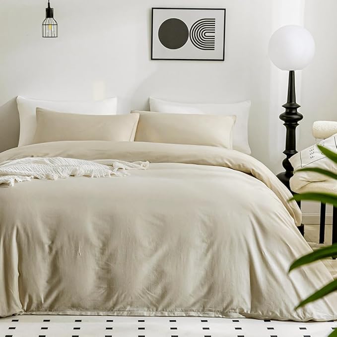 Linen Duvet Cover Set - King - 3 Piece