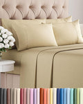 Cooling Bed Sheet Set - Queen - 16 in Deep Pocket - 6 Piece
