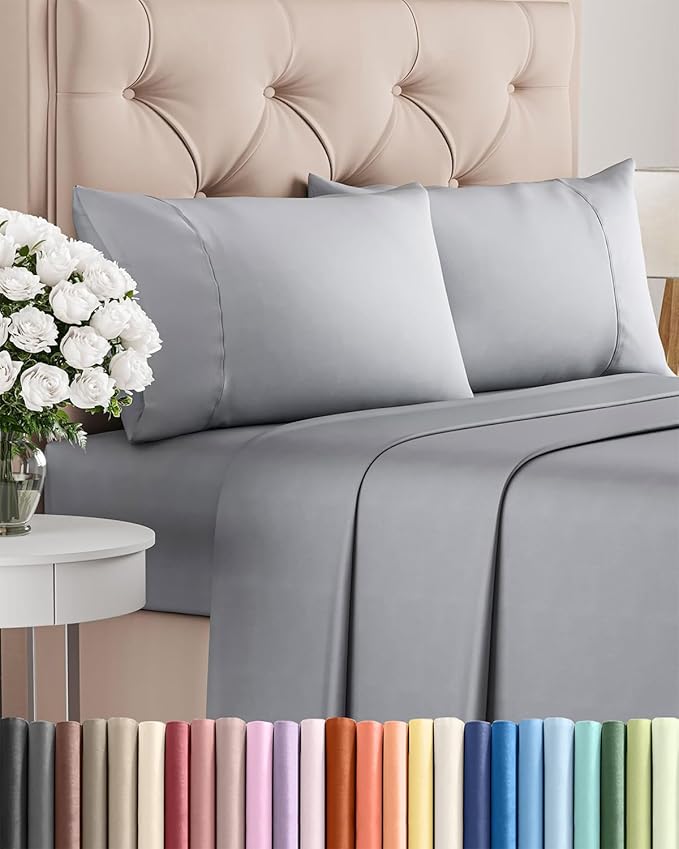 Cooling Bed Sheet Set - Twin - 16 in Deep Pocket - 4 Piece