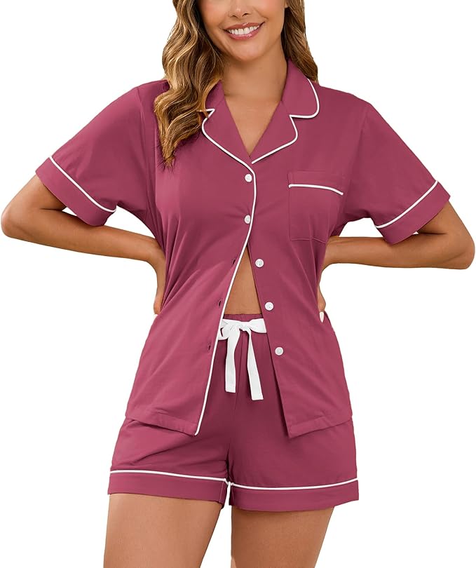 Women's Pajama Set - Short Sleeve - 2 Piece