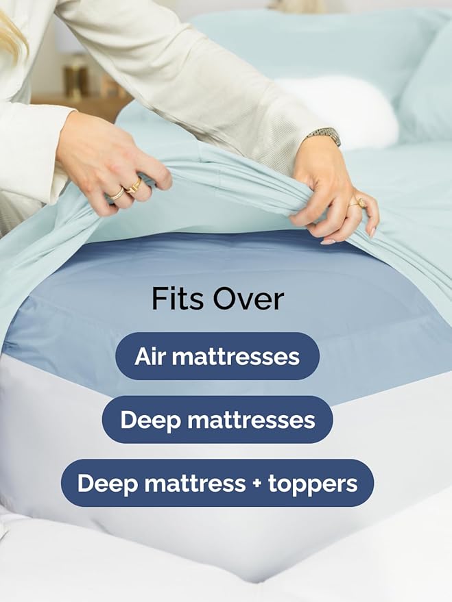 Cooling Bed Sheet Set - Split King - 7 Piece