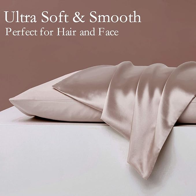 Mulberry Silk Hypoallergenic Pillowcase Set - Queen - 2 Pack