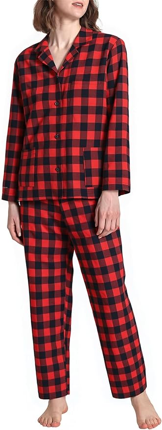 Women's Flannel Pajama Set - 2 Piece