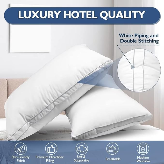 Down Alternative Bed Pillow - Standard - 2 Pack