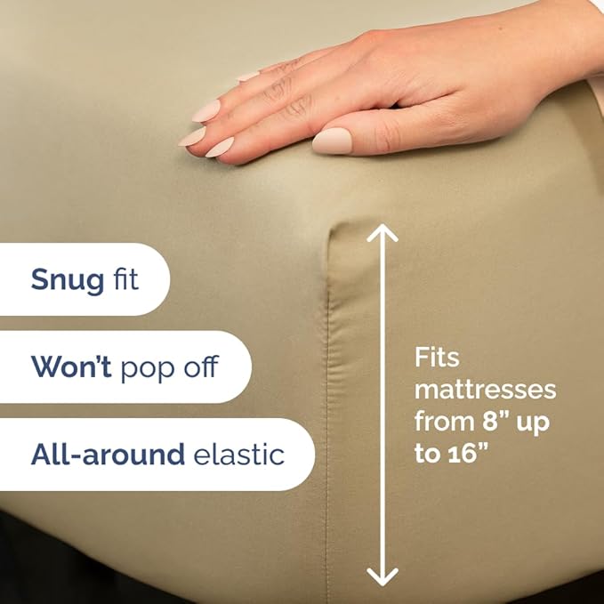 Cooling Bed Sheet Set - Split King - 5 Piece