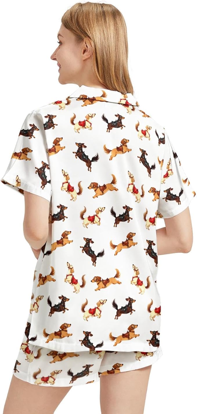 Women's Pajama Set - Short Sleeve - 2 Piece