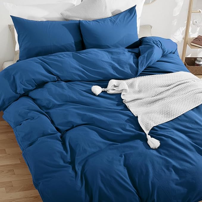 Linen Duvet Cover Set - King - 3 Piece