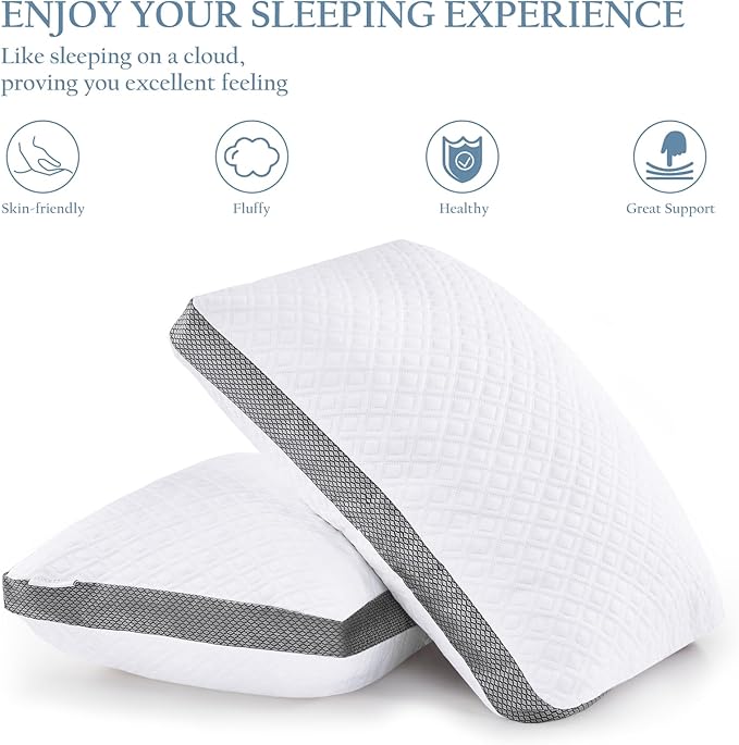 Memory Foam Cooling Bed Pillow - Standard