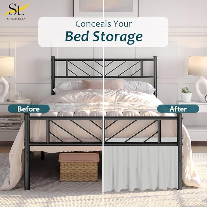 Linen Bed Skirt - Twin