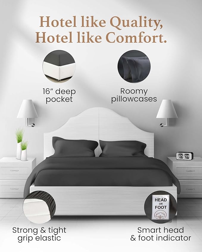 Bed Sheet Set - King - 4 Piece