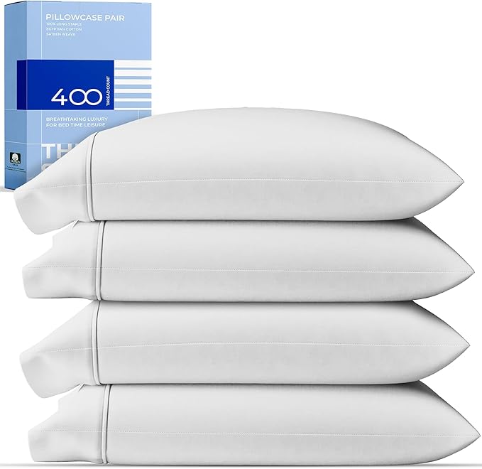 100% Cotton Pillowcase Set - Queen - 4 Piece