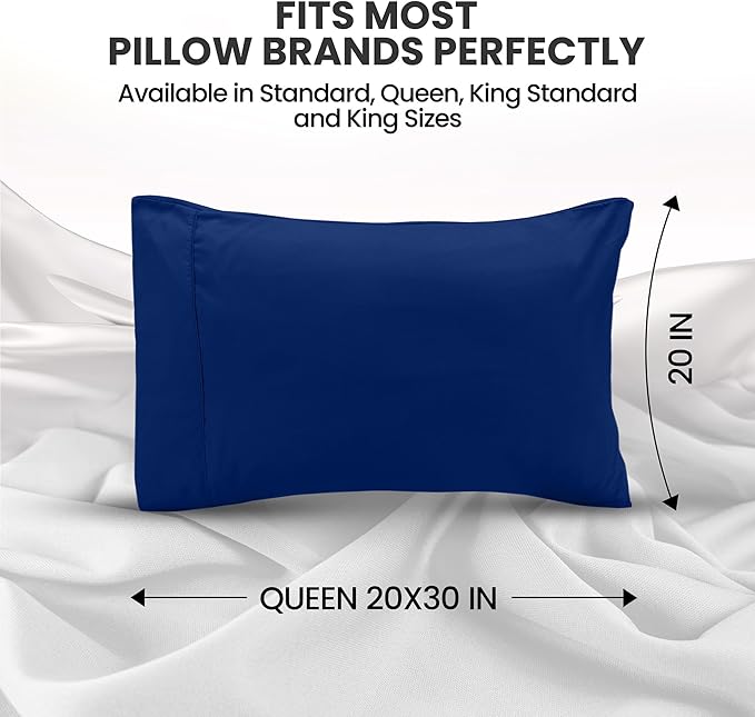 Microfiber Pillowcase Set - Queen - 20 x 30 in - 2 Pack