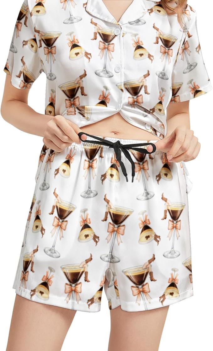 Women's Pajama Set - Short Sleeve - 2 Piece