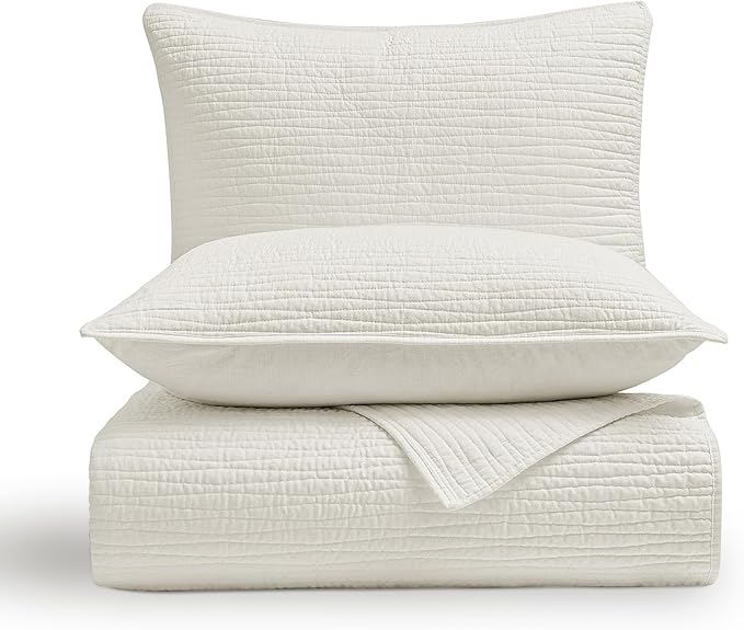 100% Cotton Hypoallergenic Quilt Set - Queen