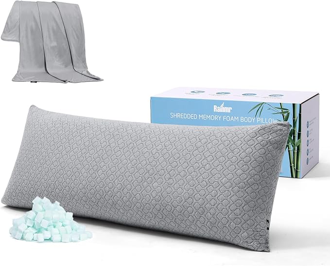 Memory Foam Cooling Body Pillow - Full - 20 x 54 in