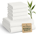 Bamboo Cooling Bed Sheet Set - Queen - 6 Piece