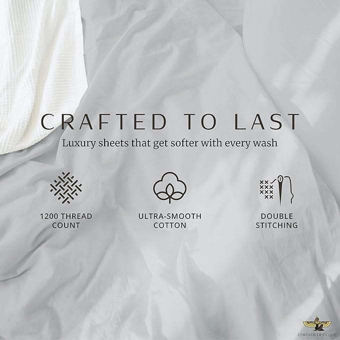 Cooling Bed Sheet Set - King - 18 in Deep Pocket