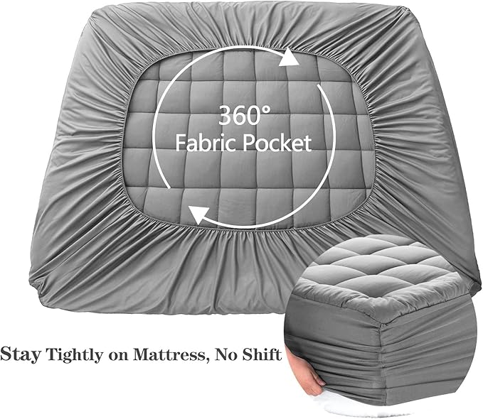 Cooling Mattress Pad - Twin XL - 39 x 80 in - 21 in Deep Pocket