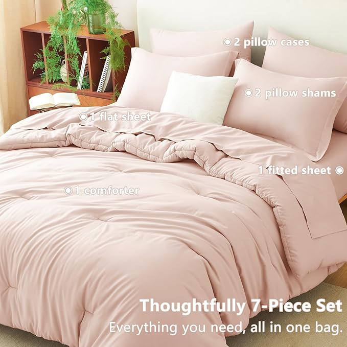 Down Alternative Comforter Set - King - 7 Piece