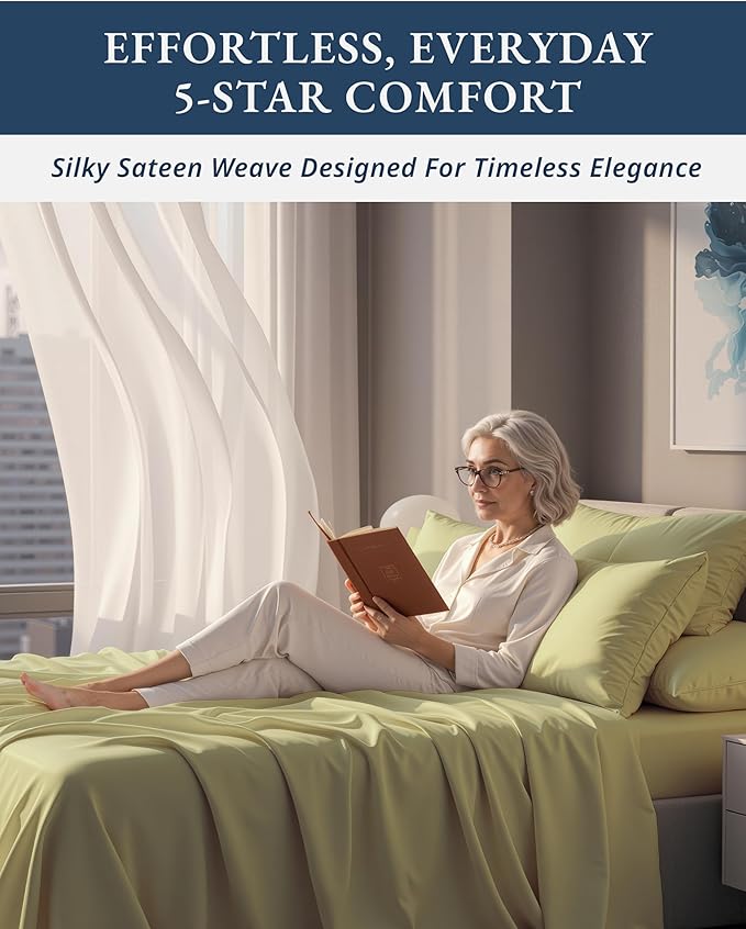 Linen Bed Sheet Set - Full