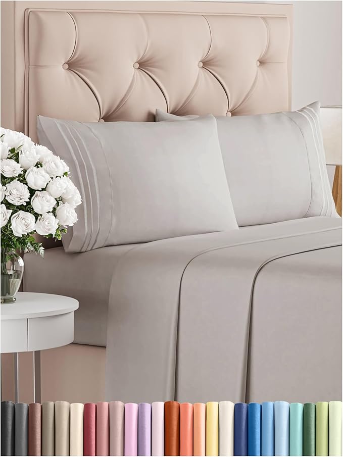 Cooling Bed Sheet Set - Queen - 4 Piece