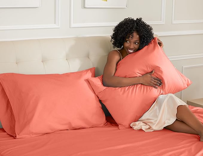 100% Cotton Pillowcase Set - King - 20 x 40 in - 2 Piece