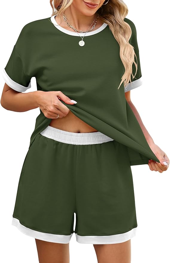 Shorts Pajama Set - Short Sleeve - 2 Piece